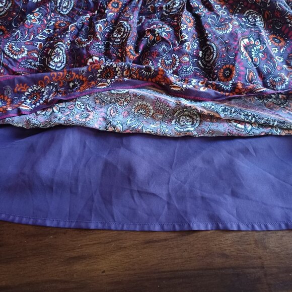 Garnet Hill Floral Drop Waist Dress, 3/4 Sleeve, Lined, Size 04 - Picture 7 of 8